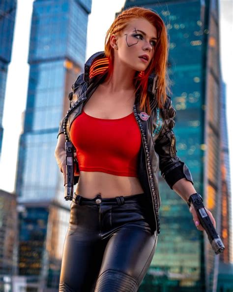 cyberpunk cosplay female|More.